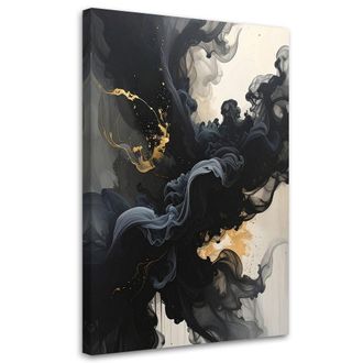 Feeby Impresi&oacute;n De Imagen Abstracci&oacute;n Moderna Humo Negro 70x100