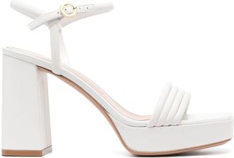 Gianvito Rossi Lena 70mm platform sandals - women - Calf Leather/Calf Leather/Calf Leather - 41 - White