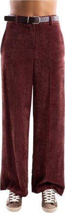 H2O Pantaloni Pedifa a Palazzo - - Trousers - Donna - Rosso - 3XL
