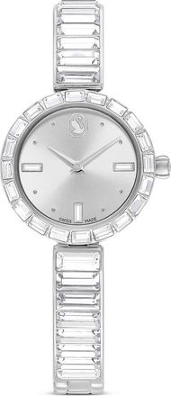 Swarovski Matrix Bracelet Watch, 25mm in White/silver at Nordstrom