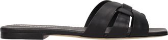 Saint Laurent Slippers En Klompen Dames Leer Zwart
