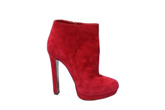 Alexander McQueen Alexander McQueen Pre-owned Womens Ankle Boots in Red Suede - Size UK 4