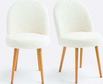 La Redoute Interieurs Set van 2 stoelen in bouclette stof Inès