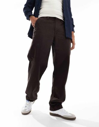 Cotton On Jeans ampi color cioccolato scuro-Marrone
