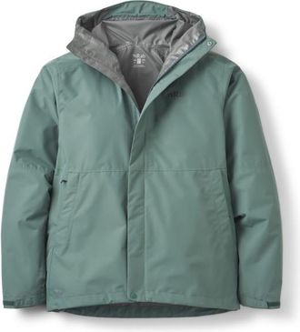 RAB Downpour Jacket Regenjacke f&uuml;r Herren | t&uuml;rkis