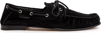 Tom Ford Theo Suede Boat Shoes - Black - 44 (IT44 / UK10)