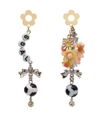 Amir Slama football drop earrings - Multicolour