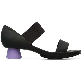 Camper Alright K200770 Leather Textile Womens Slip On Sandals - Black Black - Size:UK 8