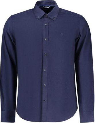 North Sails Shirt met lange mouwen - Heren - Casual Overhemden - Blauw - M - Katoen - Overhemden
