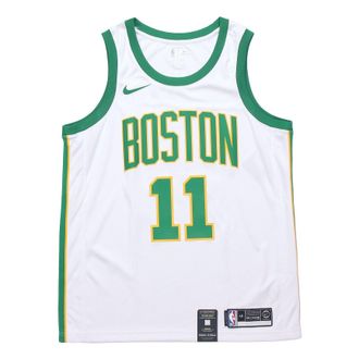 Nike NBA 18-19 Kyrie Irving Basketball Jersey White Green AJ4596-101