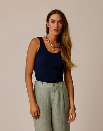 Carve Designs Ever Rib Tank in Navy at Nordstrom, Size Xx-Small Au