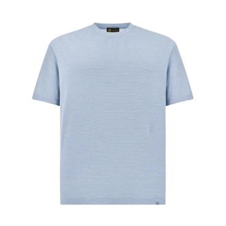 Paul & Shark Bi color double mercerised cotton jersey T-Shirt - male - Paul & Shark - T-Shirts - Blue - M - Tops