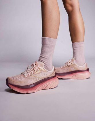 Saucony Guide 18 - Sneakers da corsa color cameo e terra-Rosa