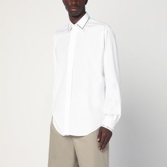 Alexander McQueen White cotton shirt with studs