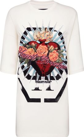 Philipp Plein T-shirt Dress Heart Breaker
