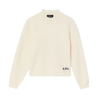 A.P.C. A.p.c., Dames, Truien, Beige, Maat: XS Wol
