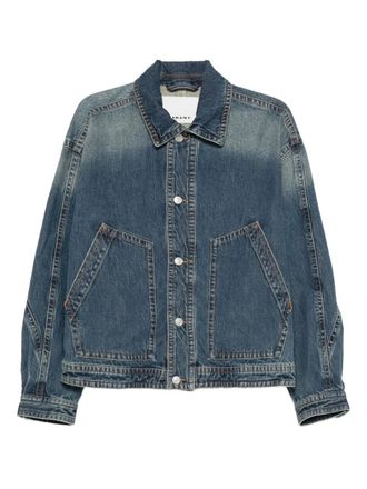 Isabel Marant faded-effect denim jacket - men - Cotton - M - Blue