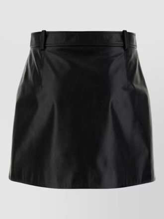 Gucci leather mini skirt