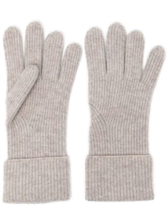 N.Peal Guanti a coste - Grigio