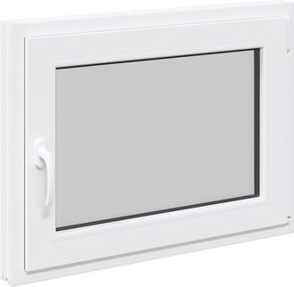 vidaXL Color Interno De Ventana De S&oacute;tano Blanco Risor 80 X 50 Cm Vidaxl