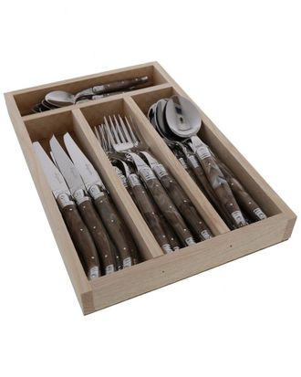 Jean Dubost 24Pc Everyday Flatware Set