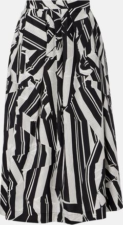 Dries Van Noten Printed cotton midi skirt