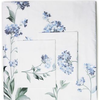 Melange Home Hydrangea Embroidered Duvet Set in Blue at Nordstrom Rack, Size Full/queen
