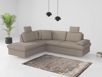 Sit&more Ecksofa »Moreno L-Form, B: 238 cm« mit Armteilverstellung, optional Bettfunktion