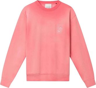 Isabel Marant Hoodies & sweatvesten, Heren, Roze, L, Katoen, Mikoy Sweatshirt