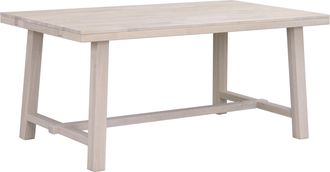 Rowico Massivholztisch Brooklyn Ii Eiche gebleicht 170-270 x 95 cm