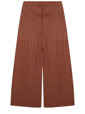 Pleats Please Issey Miyake March Pleated Texture Palazzo Pants