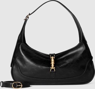 Gucci Jackie Slim Small Shoulder Bag, Black, Leather