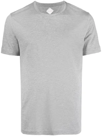 Pal Zileri m&eacute;lange-effect cotton T-Shirt - men - Lyocell/Cotton - 50 - Grey