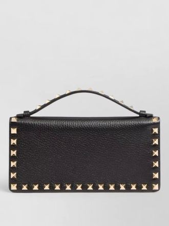 Valentino Garavani rockstud small leather clutch bag