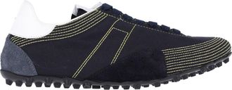 Maison Margiela Navy Cotton Suede Sprinters Sneakers