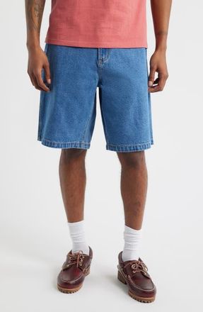Obey Bigwig Denim Carpenter Shorts in Light Indigo Classic at Nordstrom, Size 32