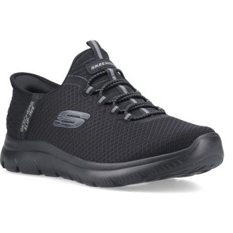 Skechers Summits - High Range Textiel Heren Zwarte Brede Sneakers