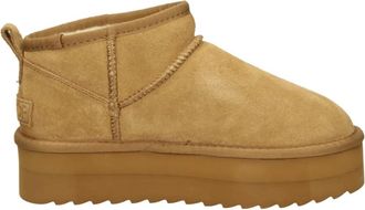 Colors Of California Schoenen, Dames, Bruin, 41 EU, Suède, Suède Plateau Laarzen Herfst Winter Collectie