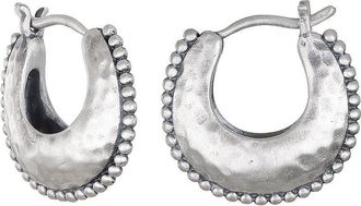 Satya Jewelry Step Boldly Silver Hoop Earrings
