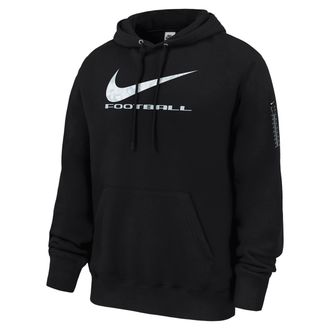 Nike Mens Club Football Fleece Pullover Hoodie in Black | M31233P482NKFB-BLK