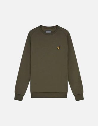 Lyle & Scott Mens Lyle & Scott Plain Cactus Green Sweatshirt - Tan - Size: 40