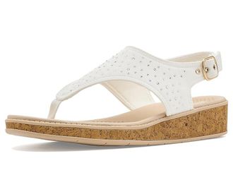 Life Stride Beachybright Thong Sandals Womens Sandals White : 7.5 M (B), Synthetic