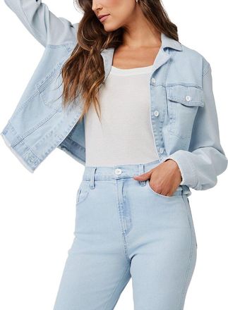 Bella Dahl Frayed Mix Denim Jacket