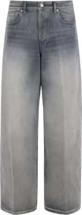 Haikure Bethany M Wide Jeans - Heren - Loose Fit Jeans - Grijs - W34 - Katoen - Jeans