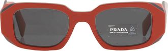 Prada Dark Grey Rectangular Ladies Sunglasses PR 17WS 12N5S0 49