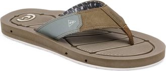 Cobian Mens Hobgood Draino 3 Flip Flop Sandals In Tan