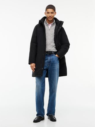 Tommy Hilfiger Mens TH Performance Water-Repellent Padded Parka - Black - XXL