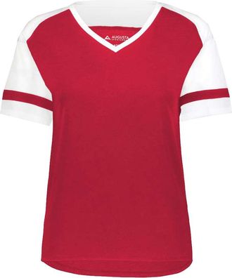 Augusta Sportswear Womens Triblend Fanatic 2.0 V-Neck T-Shirt