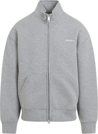 Carhartt Work in Progress Grey Logo Zip Sweatshirt