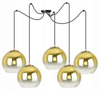 OEM L&aacute;mpara Colgante, L&aacute;mpara De Techo, Pantalla Dorada, 20 Cm